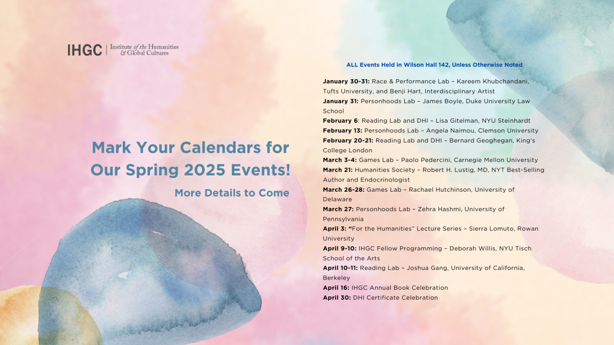 List of Spring 2025 Events, linked to IHGC calendar webpage