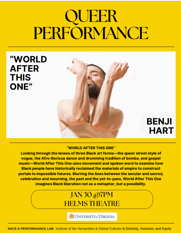 Benji Hart Performance Poster